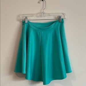 Teal mini skirt